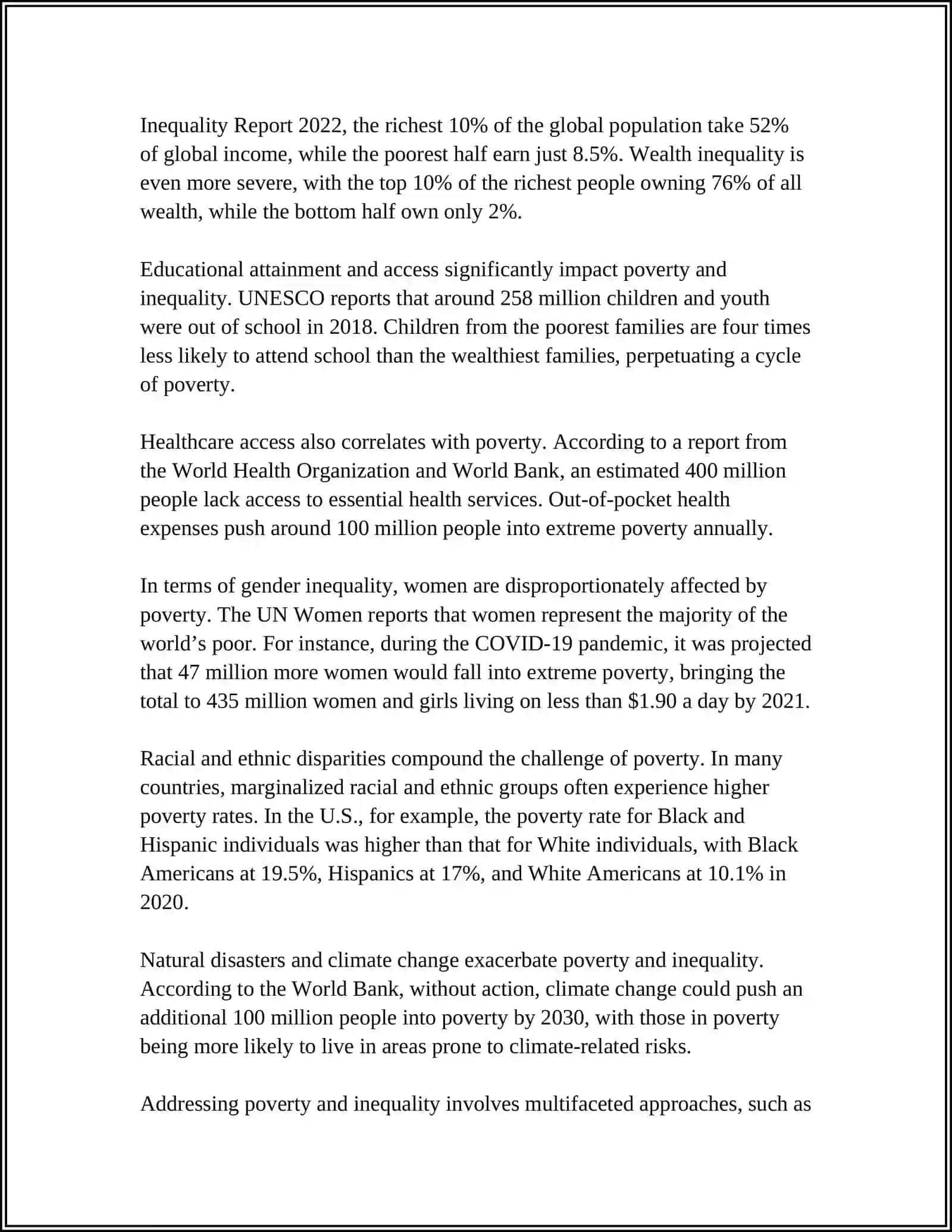 Poverty and Economic Inequality: An Overview 4