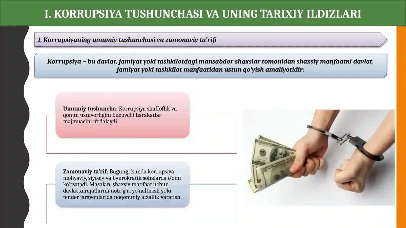Korrupsiya va unga qarshi kurash tushunchasi 4