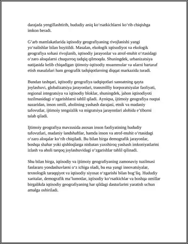 IQTISODIY VA IJTIMOIY GEOGRAFIYANING ZAMONAVIY TUZILISHI 4
