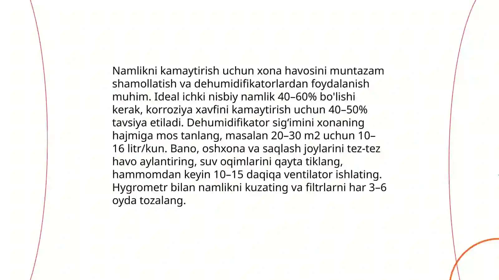 Uyda korroziyani kamaytirish yo'llari 4
