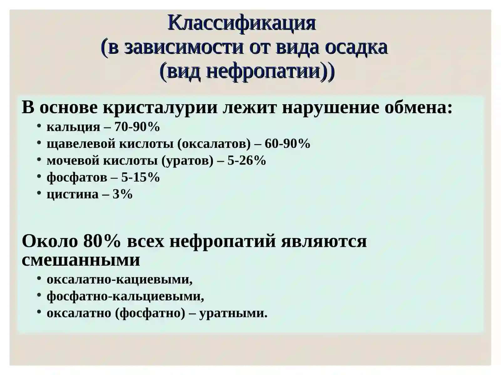 Дисметаболические нефропатии в детей 4