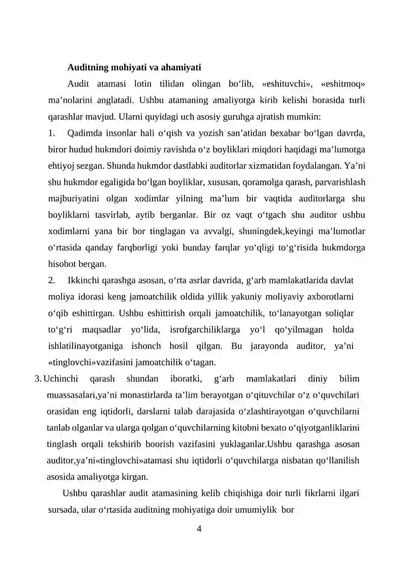 AUDITORLIK FAOLIYATINING ASOSLARI 4