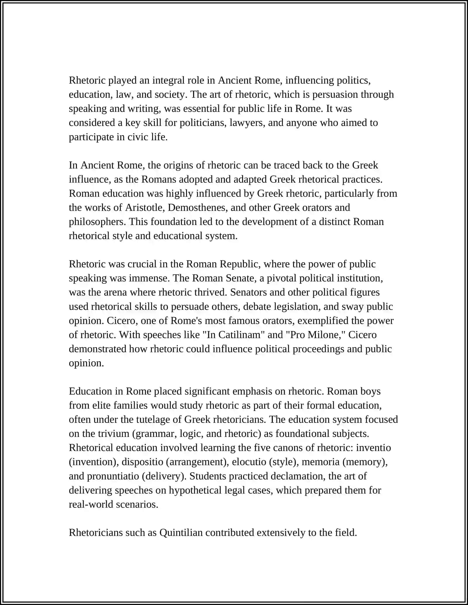 FROM THE HISTORY OF THE ART OF ORATORY 4