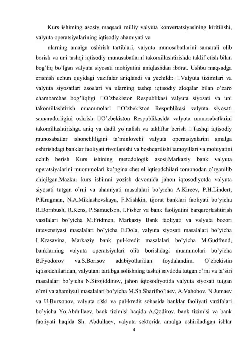 O'zbekiston Respublikasi  valyuta siyosati. 4