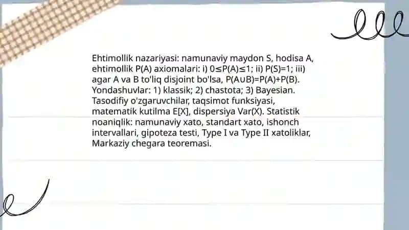 Noaniqlik va tavakkalchilik 4