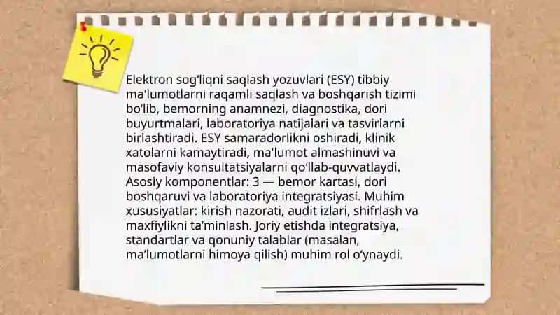 Tibbiyotda raqamli tehnalogiyalar 4