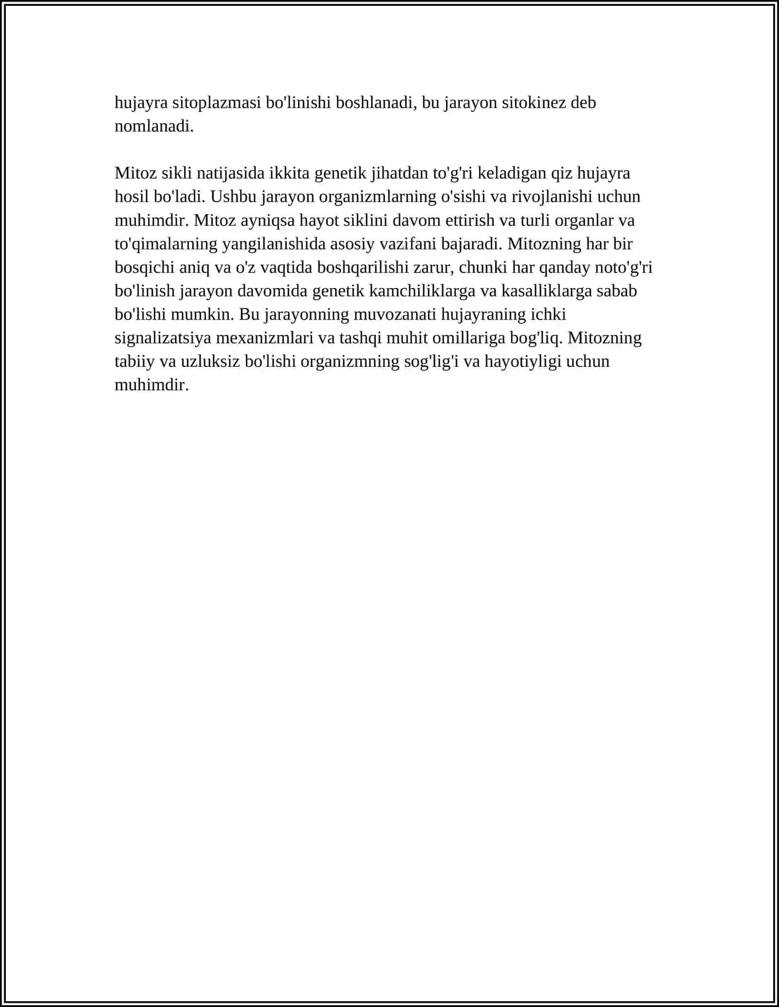 MITOZ VA MEYOZ SIKLI PATALOGIYASI 4