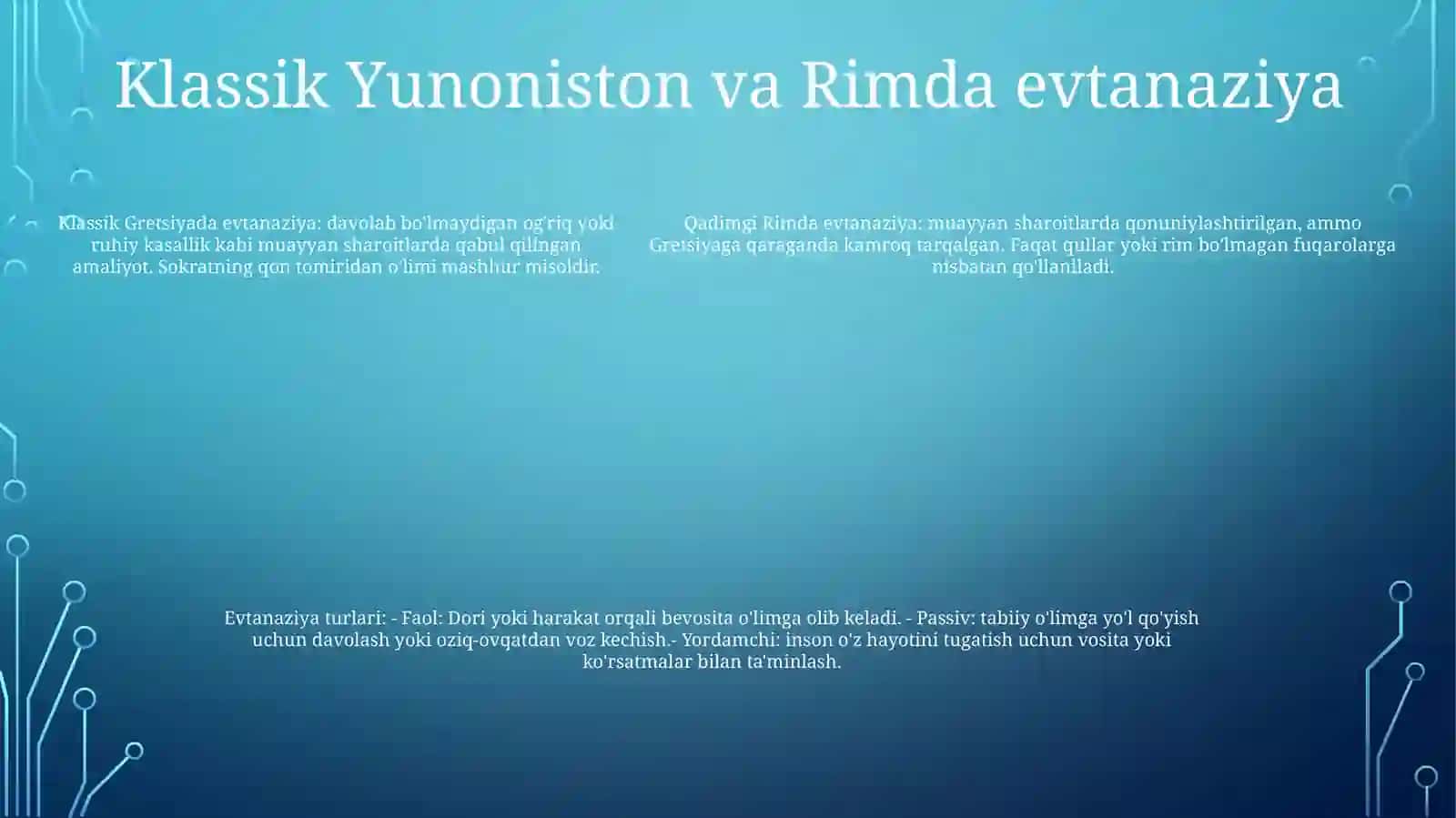 Evtanaziya Tarixi Va Uning Turlari 4