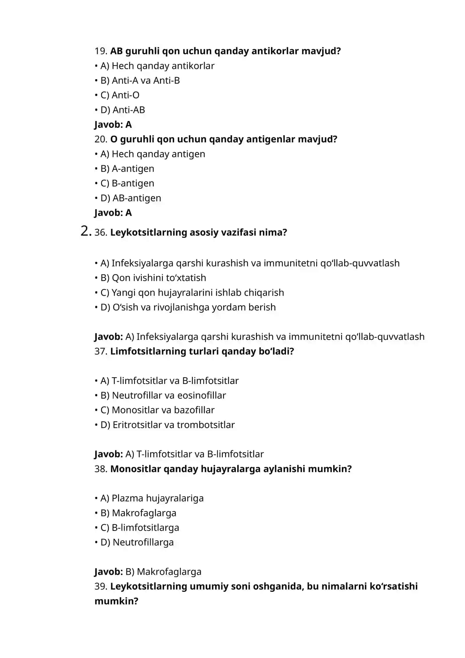 Lejkotsitlar nima? 4