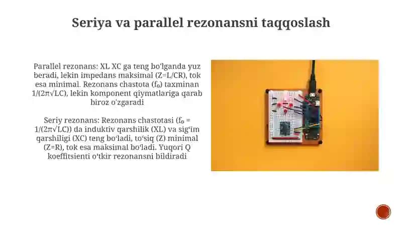 O'zgaruvchan tok zanjiridagi rezonans xodisalar 4