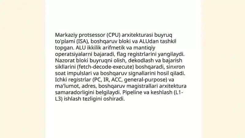 Axborotga ishlov berish qurilmalari 4