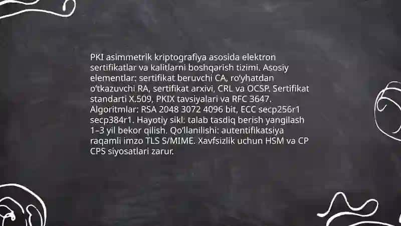 Kriptografiya va shifrlash algoritmlari 4