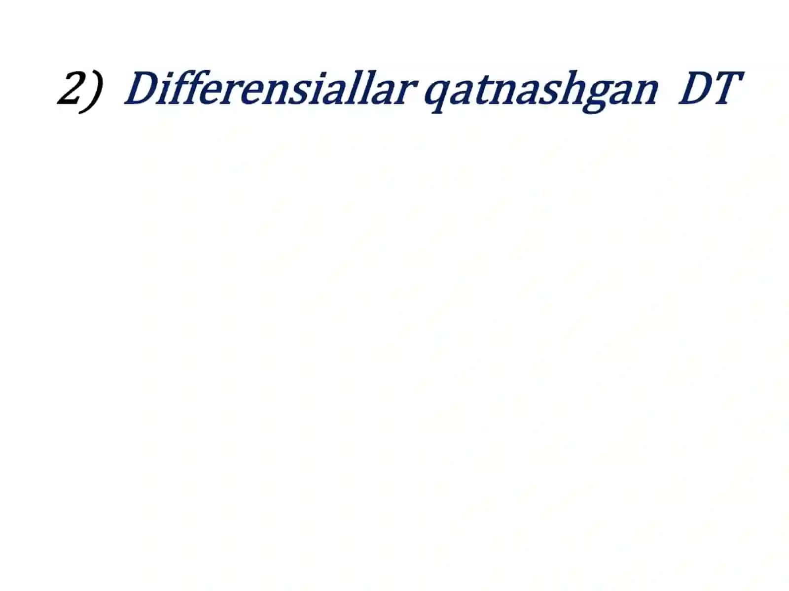 Amaliy mashg’ulot. Differensial tenglamalarni yechish 4