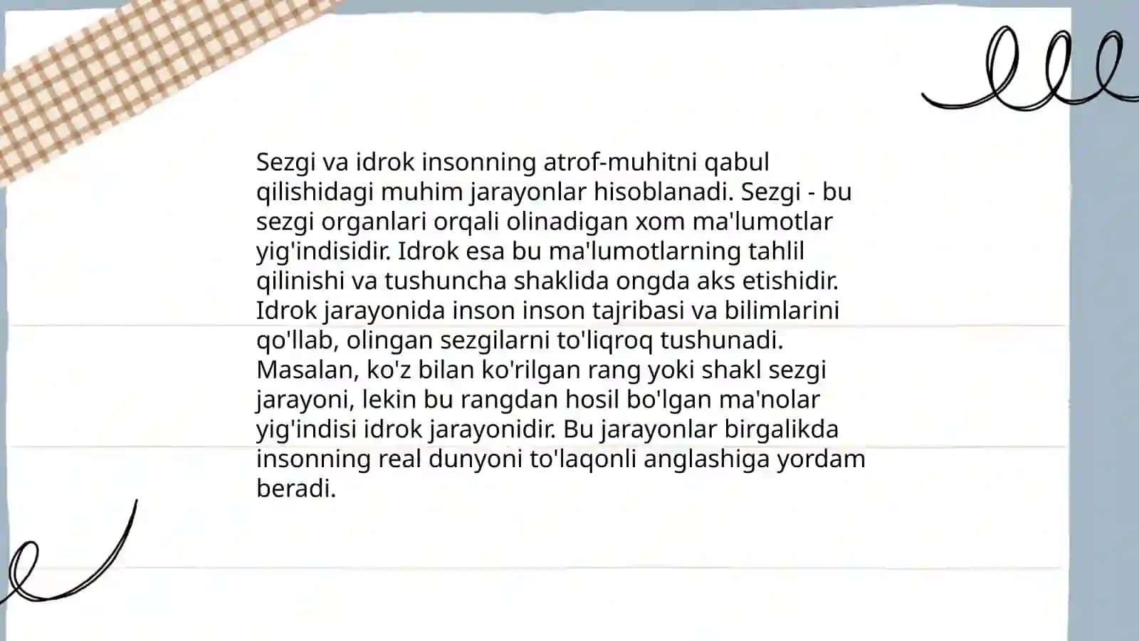 Sezgilar haqida tushunchalar 4