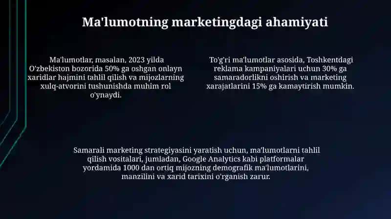 Marketingda axborotning roli 4