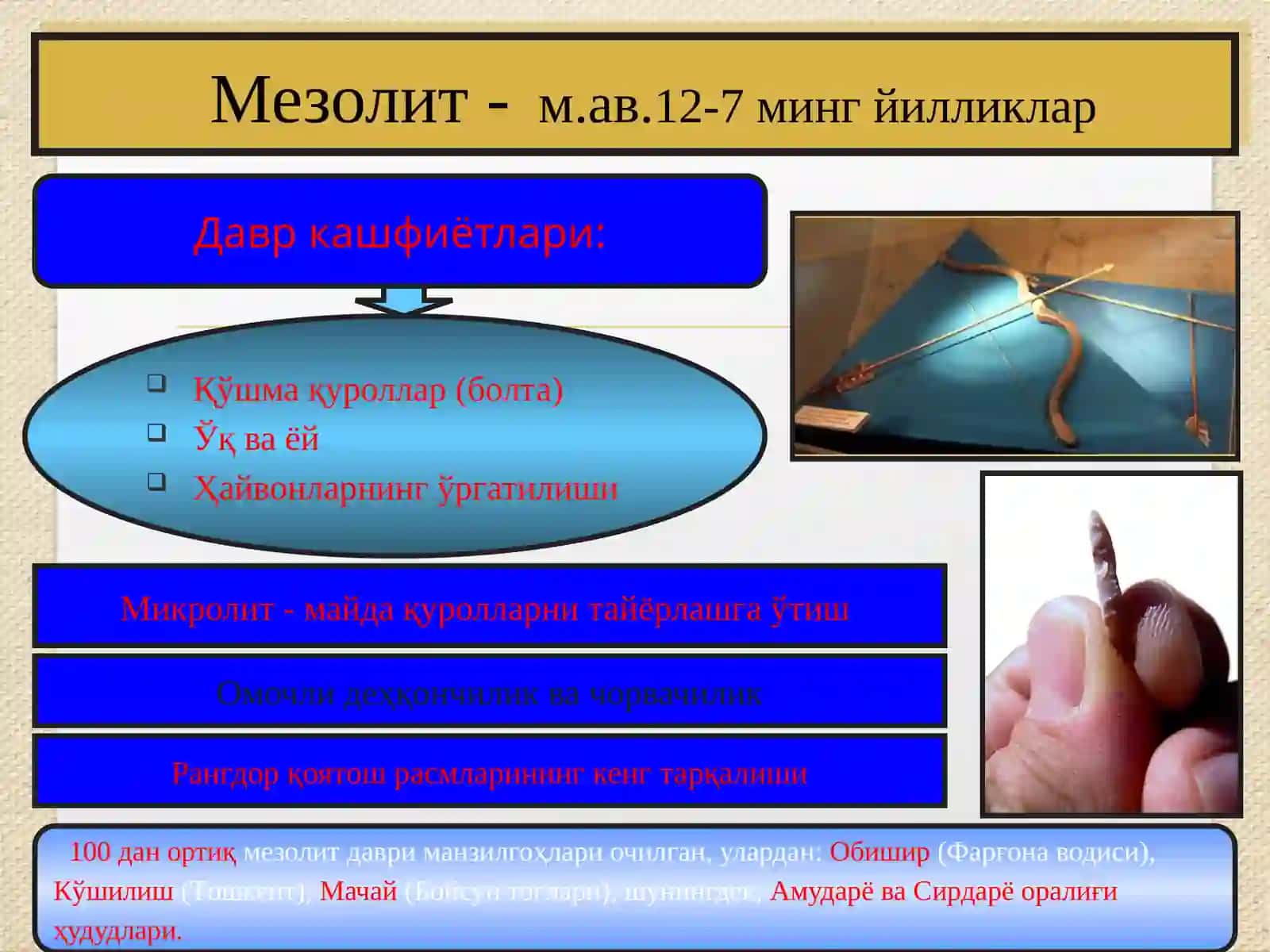 Mezolit davri lokal madaniyatlari 4