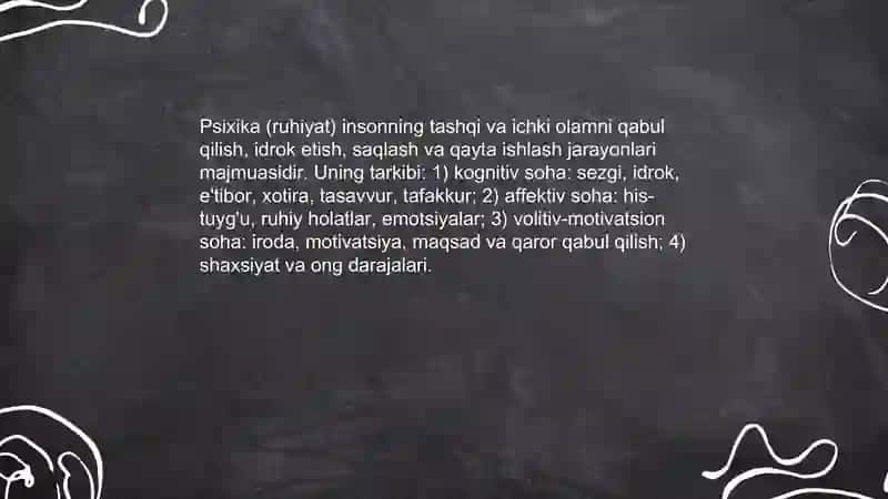 Psixika va Ong 4