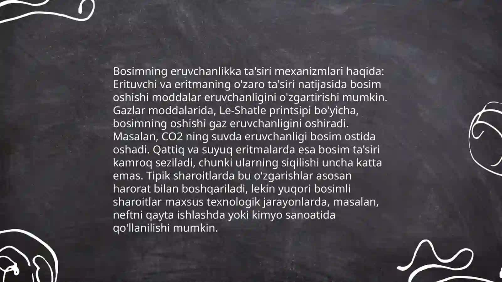 Eruvchanlikni bosimga boğliqligi 4