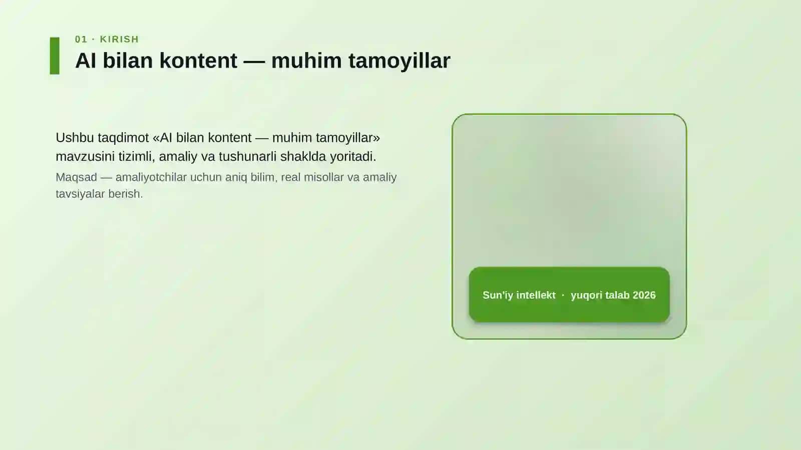 AI bilan kontent — muhim tamoyillar 4