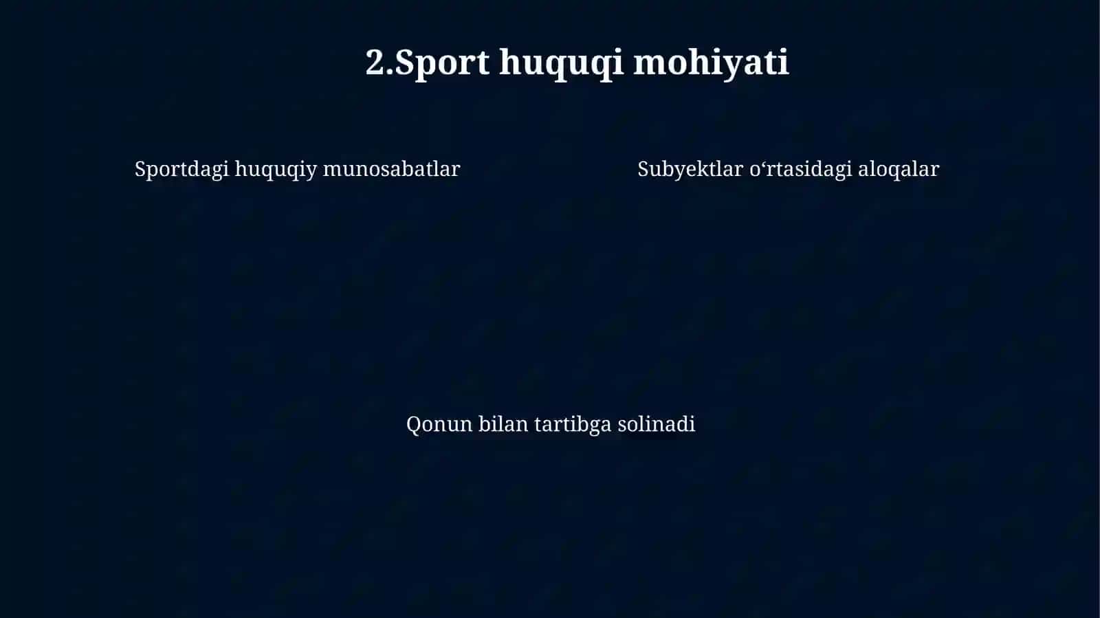 Sport huquqining kafolatlari 4