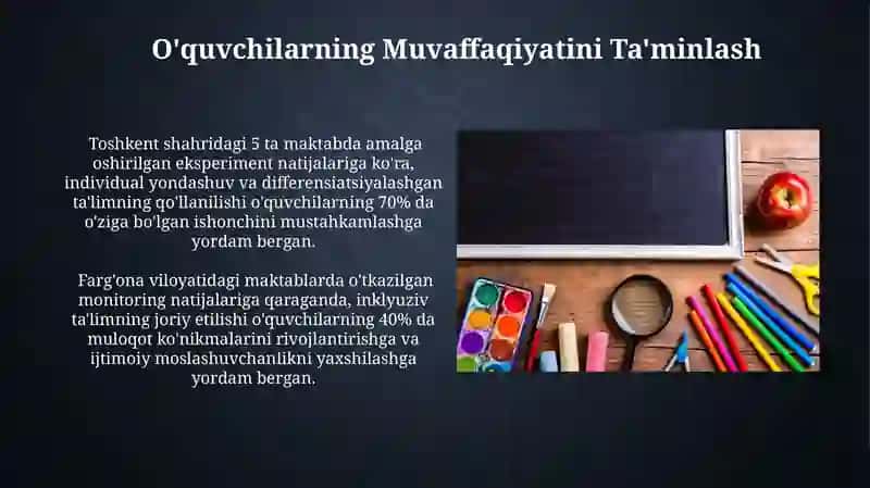 Inklyuziv Ta'lim Metodlari: Tahlil 4