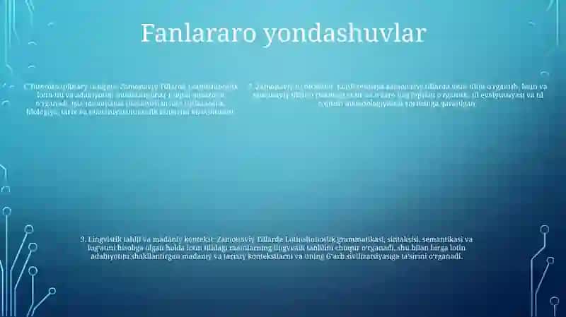 Zamonaviy Tillarda Lotinshunoslik 4