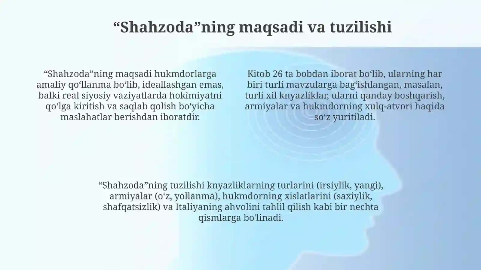 Makiavellining “Xukmdor” asari 4