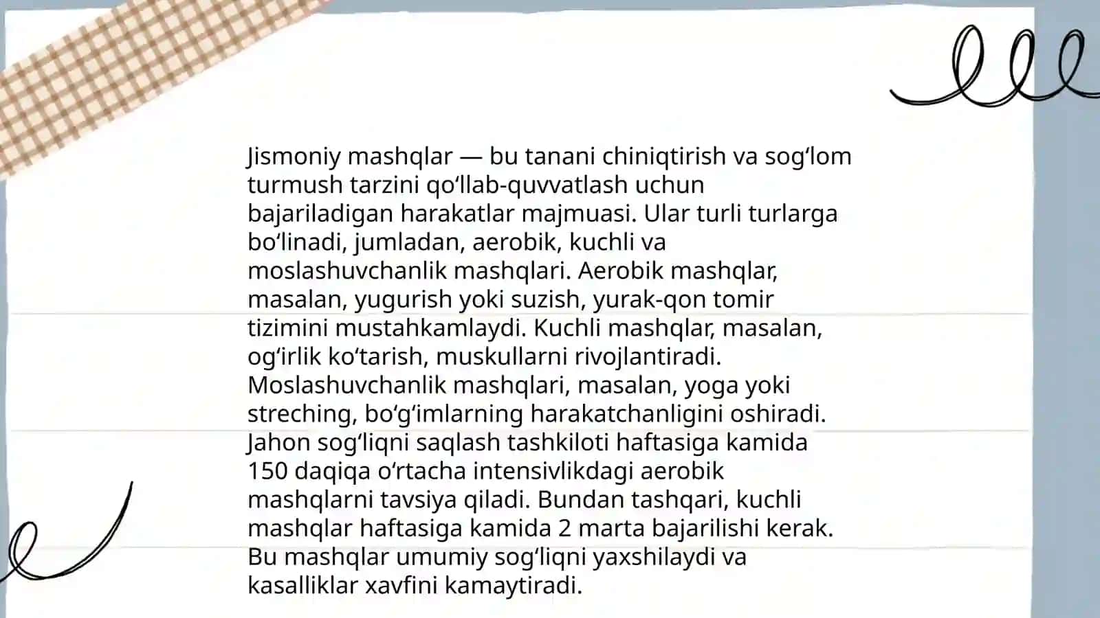Bola organizmini chiniqtirish usullari 4