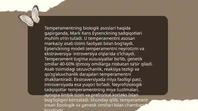 Xarakter, Temperament, Qobiliyat 4
