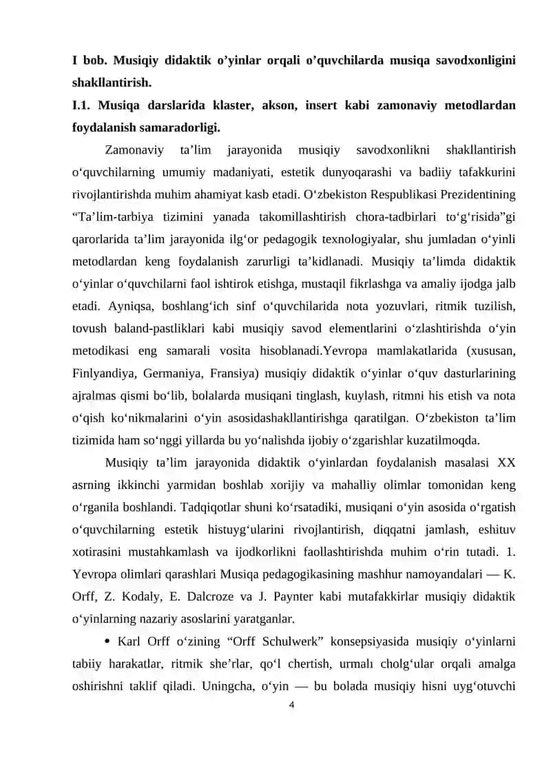 Musiqa o'qitishda didaktik materiallardan foydalanish 4
