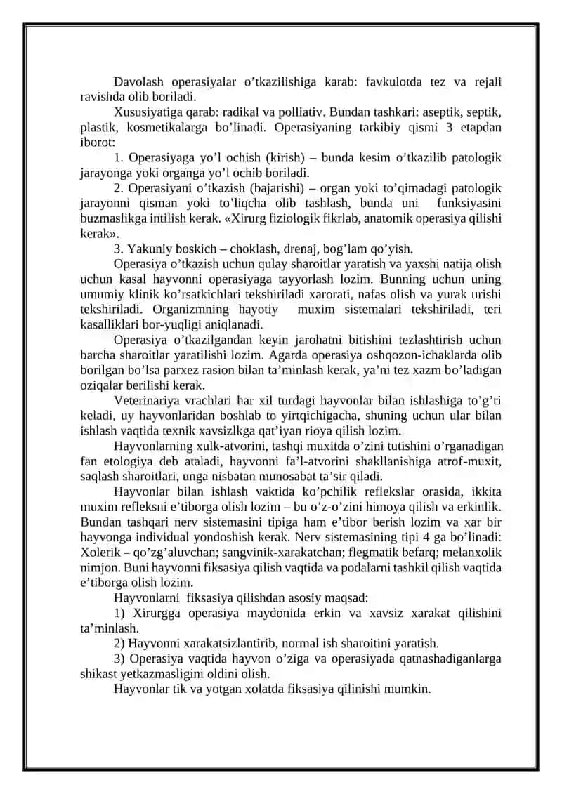 Xirurgik operatsiya tushunchasi 4