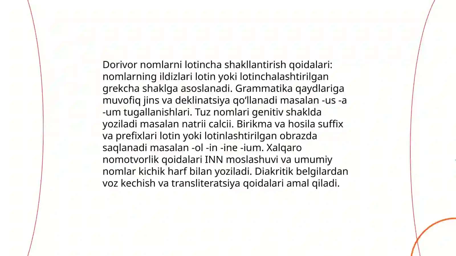 Farmatsevtik terminolgiyada lotin tili 4