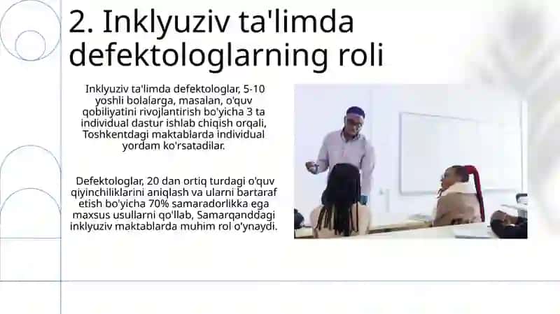 Inklyuziv ta'limda defektologlarning vazifalari 4