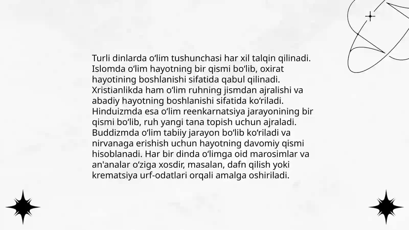 O‘lim va abadiy hayot tushunchasi 4