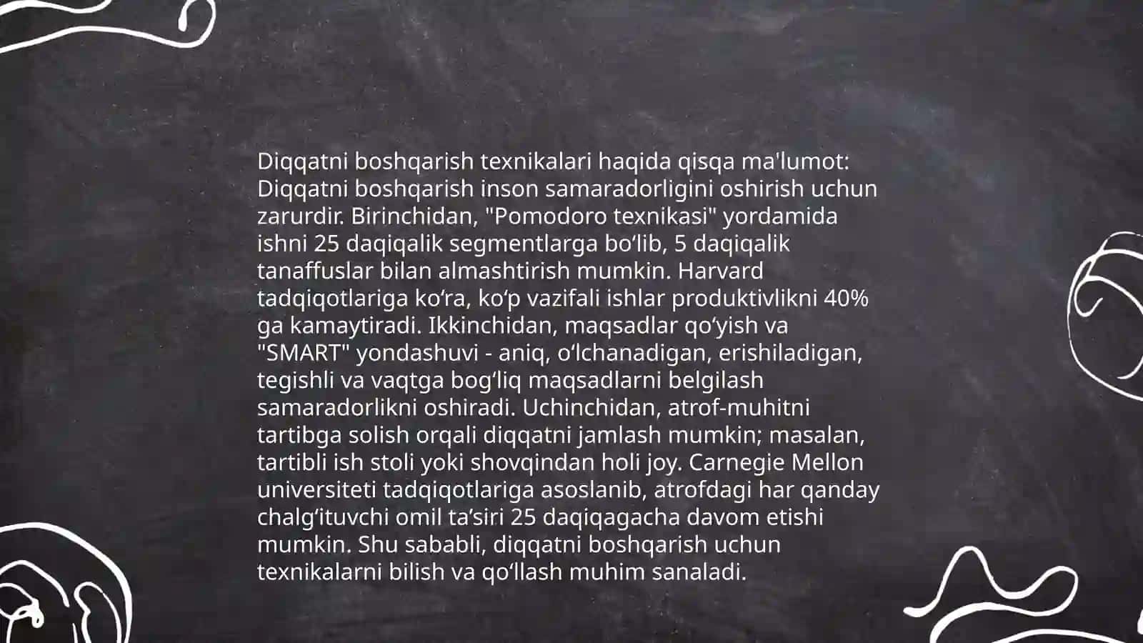 Diqqatni oshirish usullari 4