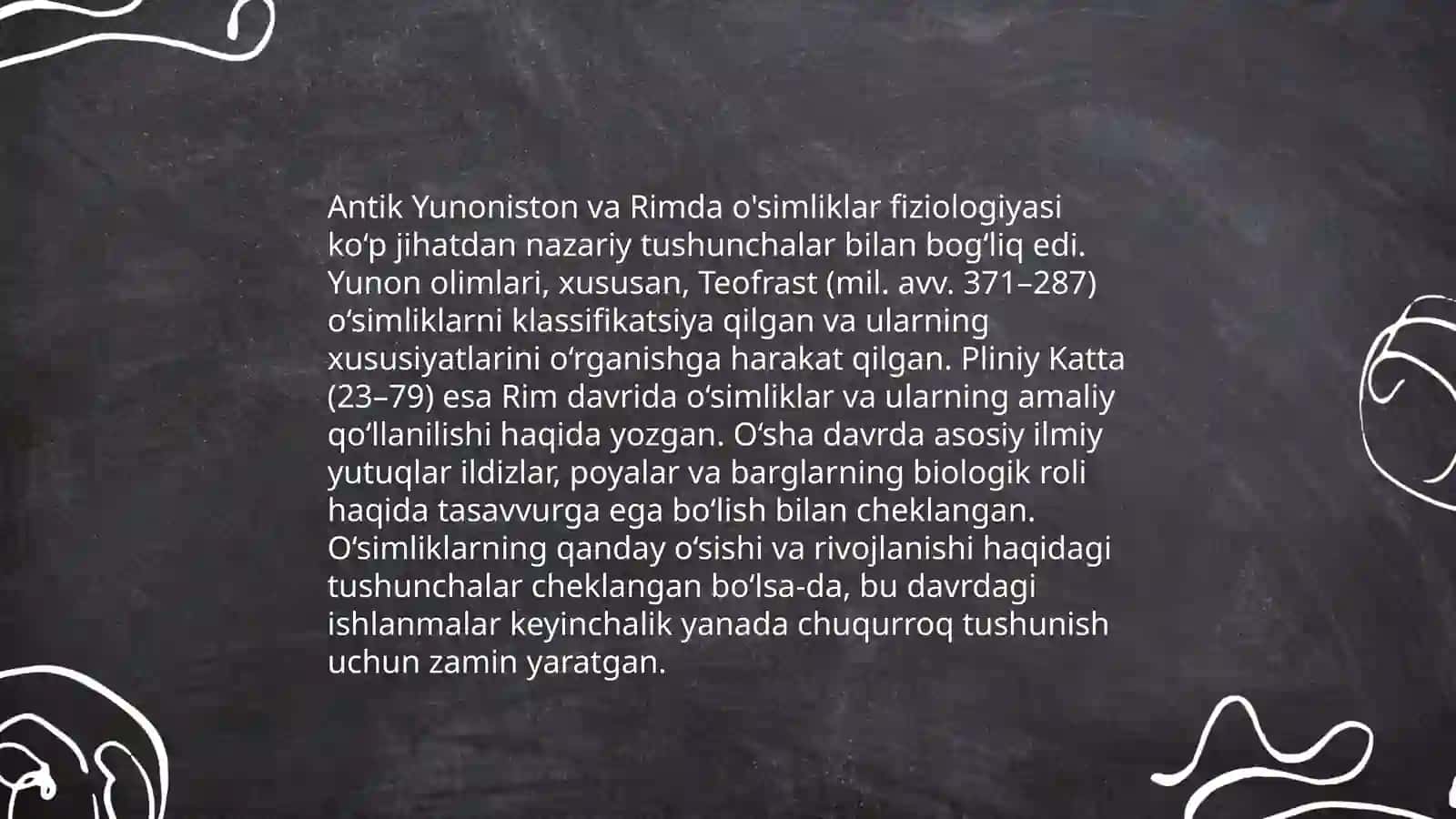 O'simliklar fiziologiyasining rivojlanish tarixi 4