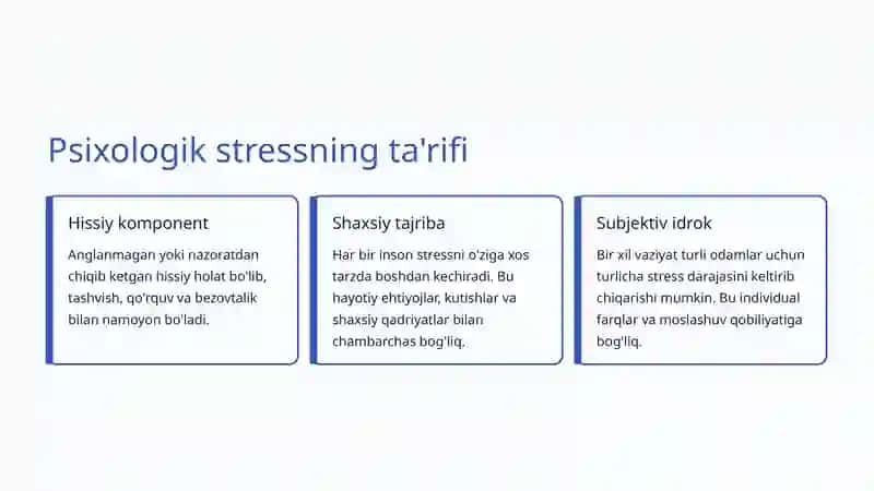 Stress va uning psixologik mexanizmlari 4