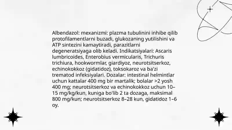 Antigelmintik dorilar 4