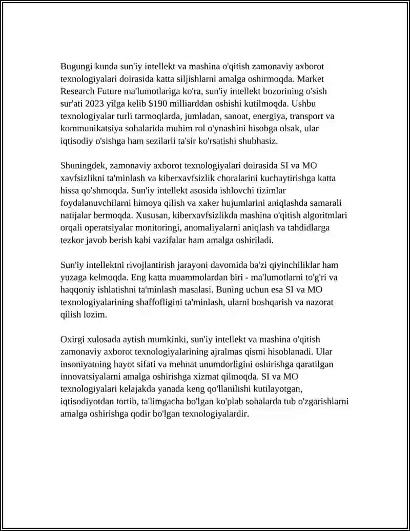 ZAMONAVIY AXBOROT TEXNOLOGIYALARI 4