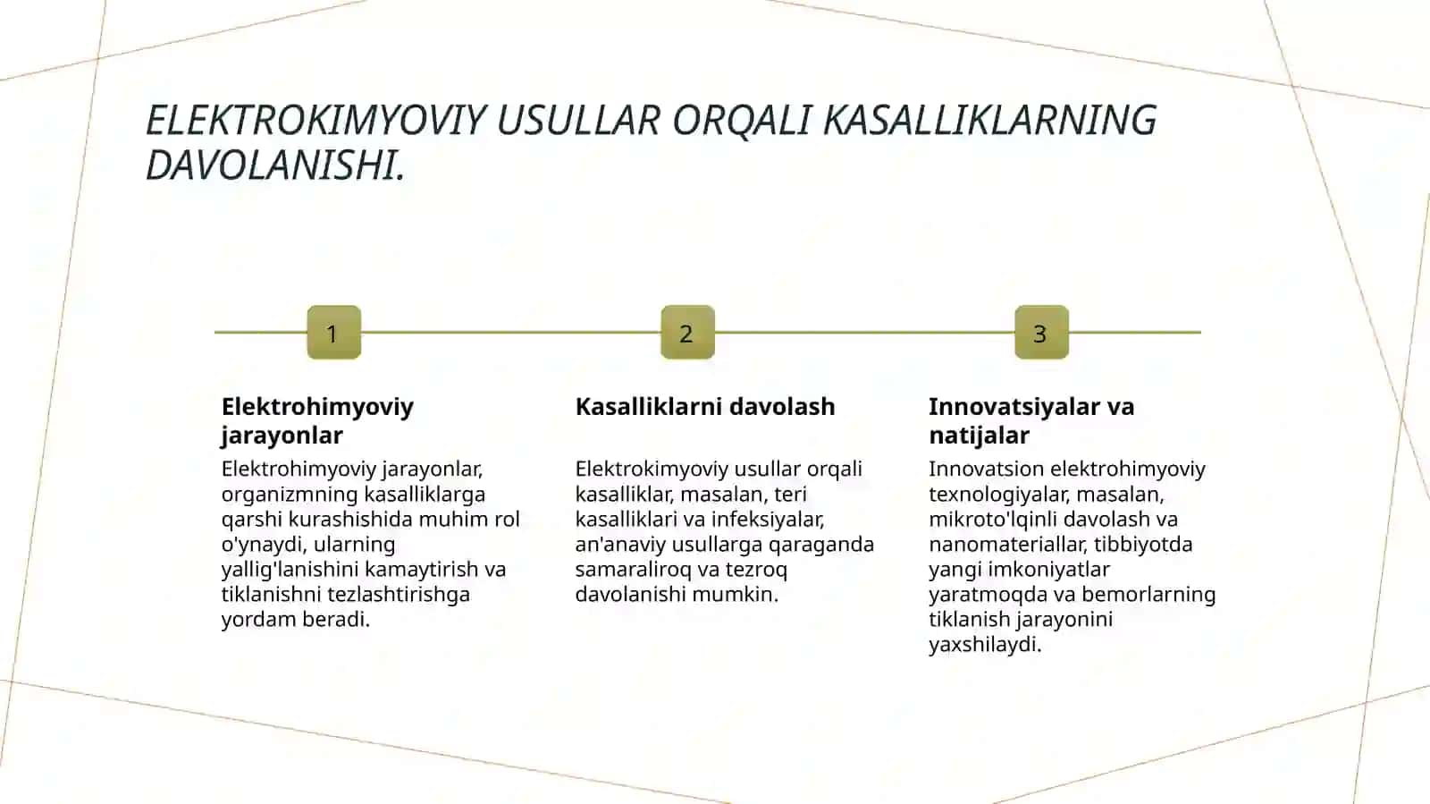Elektrkimyoviy davolash va diagnostika usullari 4