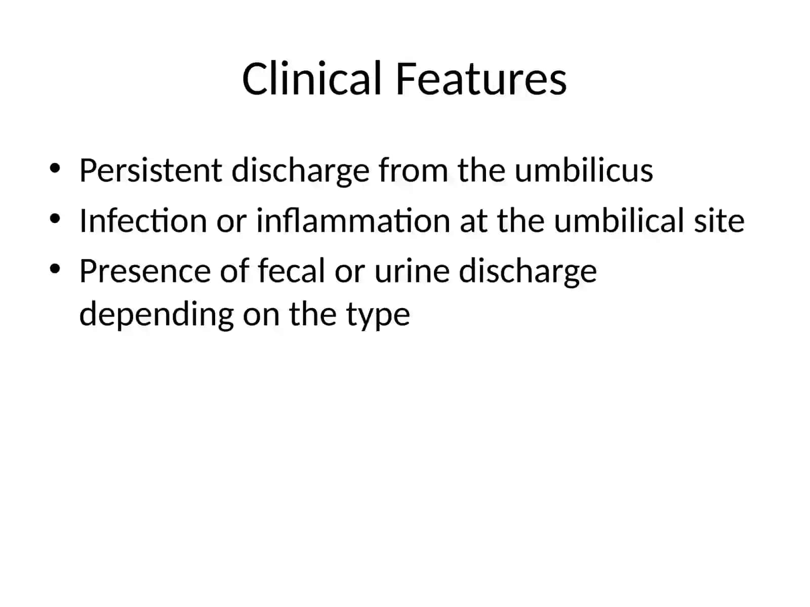 Umbilical Fistulas 4