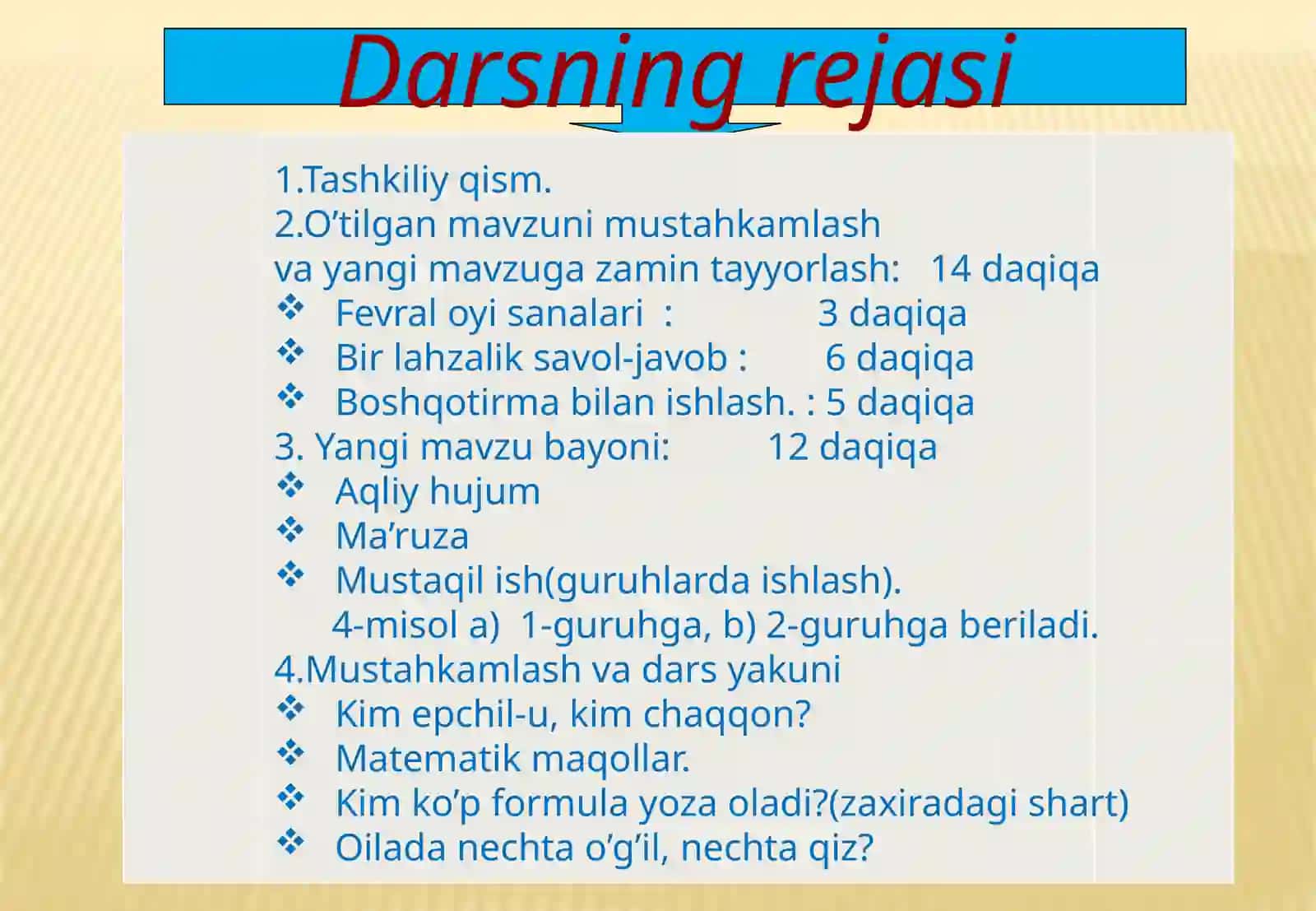 O’nli kasrlarni taqqoslash 4