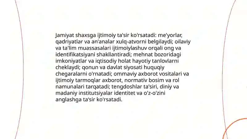 Shaxs va jamiyat uzaro tasiri 4