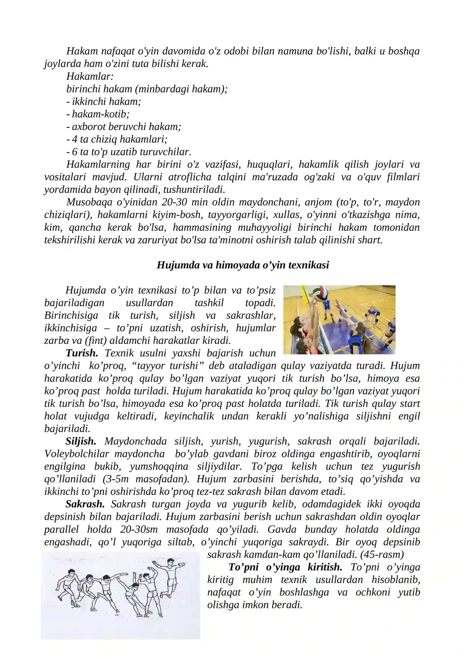 Voleybol o'yini teknikasi va qoidalari 4
