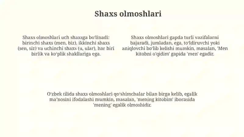 Olmoshning turlari 4