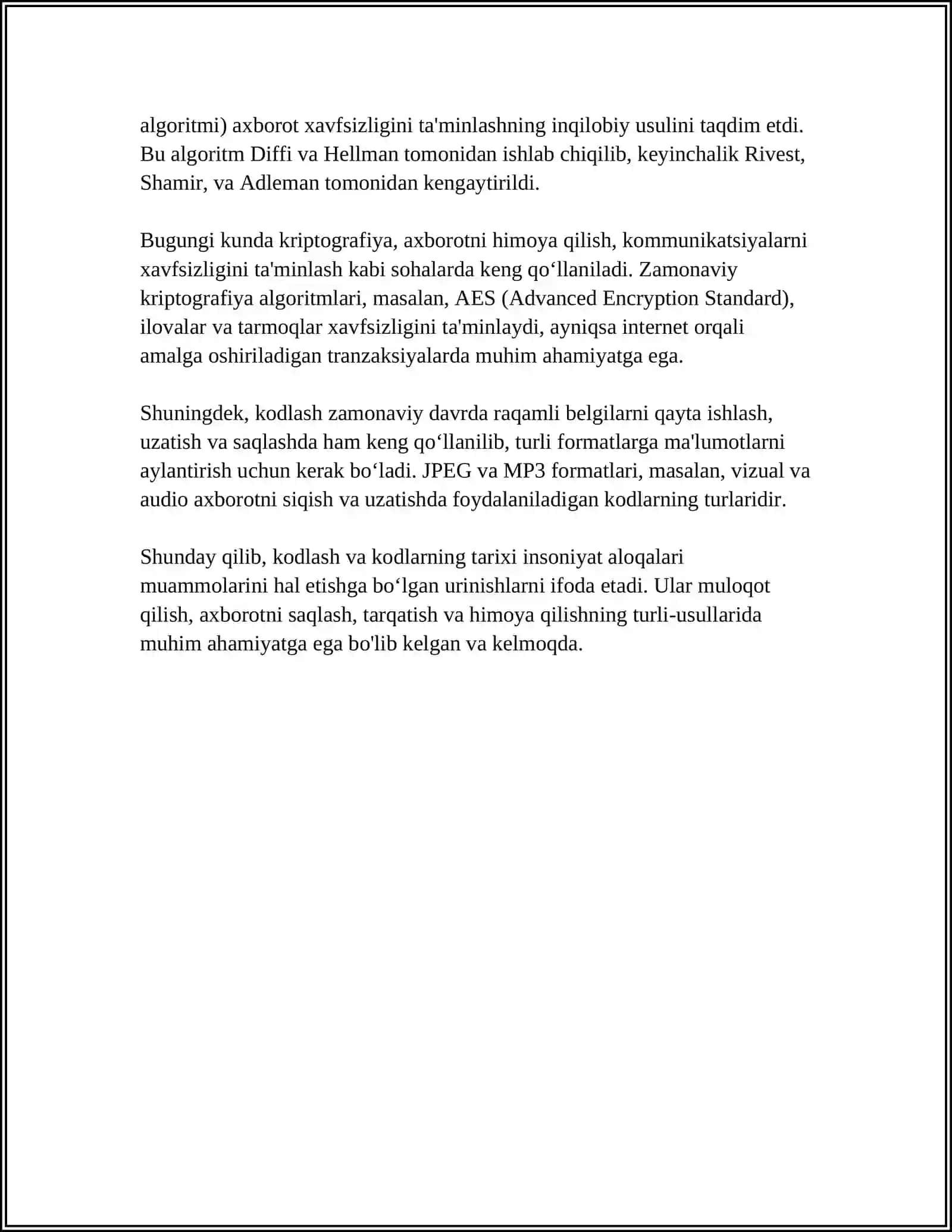 Kodlar Haqida 4
