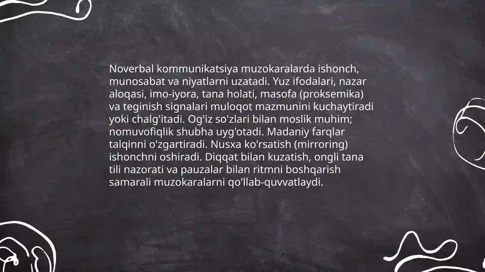 Samarali muzokaralar uchun kommuniktsiya 4