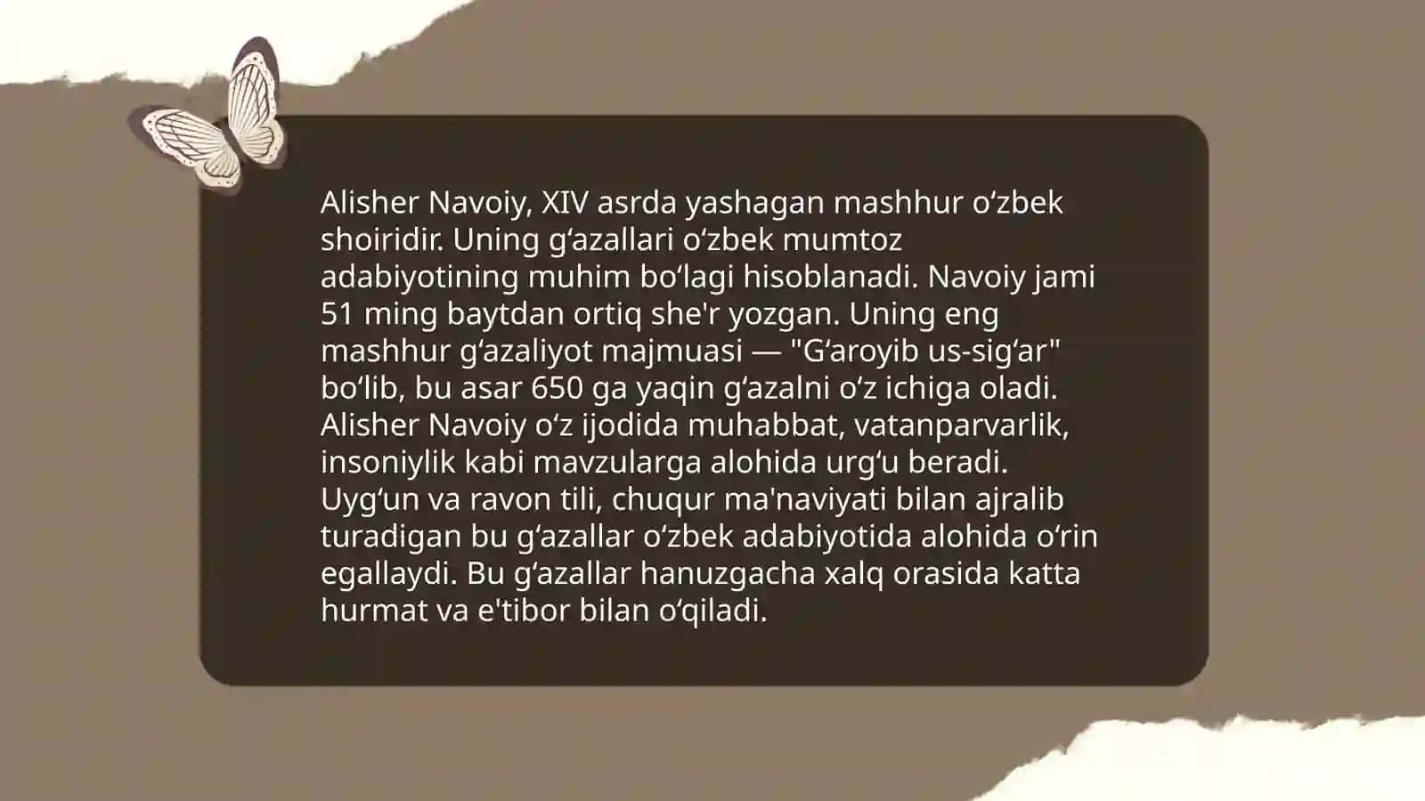 Alisher Navoiy nutqi 4
