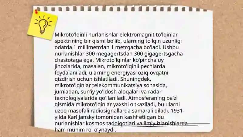 Infraqizil nurlanishlar va mikroto'lqinli nurlanishlar 4