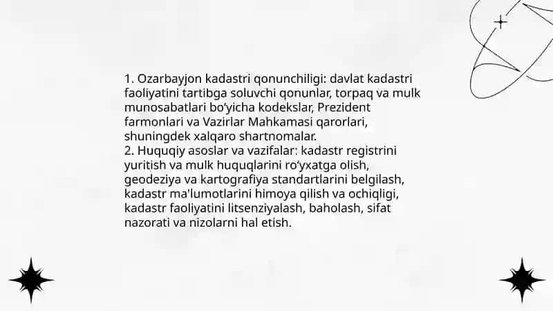 Ozarbayjon davlat kadastri 4